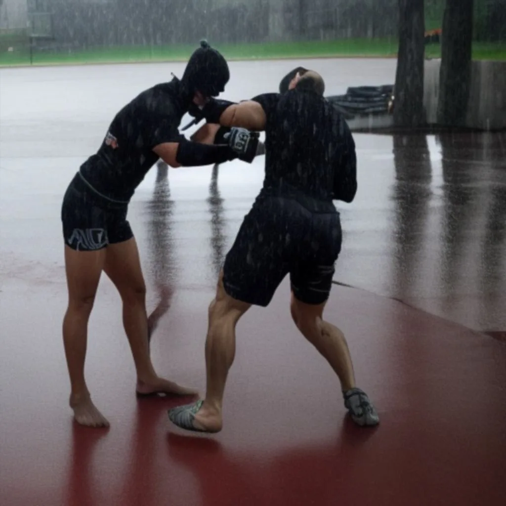Jak przygotować się do zawodów sportów walki w deszczu
